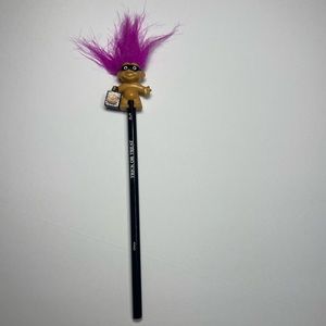 Vintage Russ Halloween Trick or Treat Troll Hot Pink Hair pencil topper